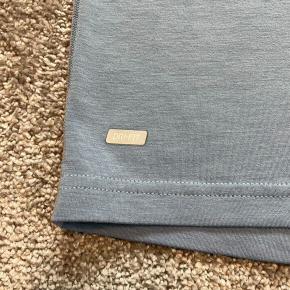 Nike Hockey Shirt Mens Medium Light blue Dri Fit 3/4 Sleeve soft Casual Adult - Picture 3 of 11